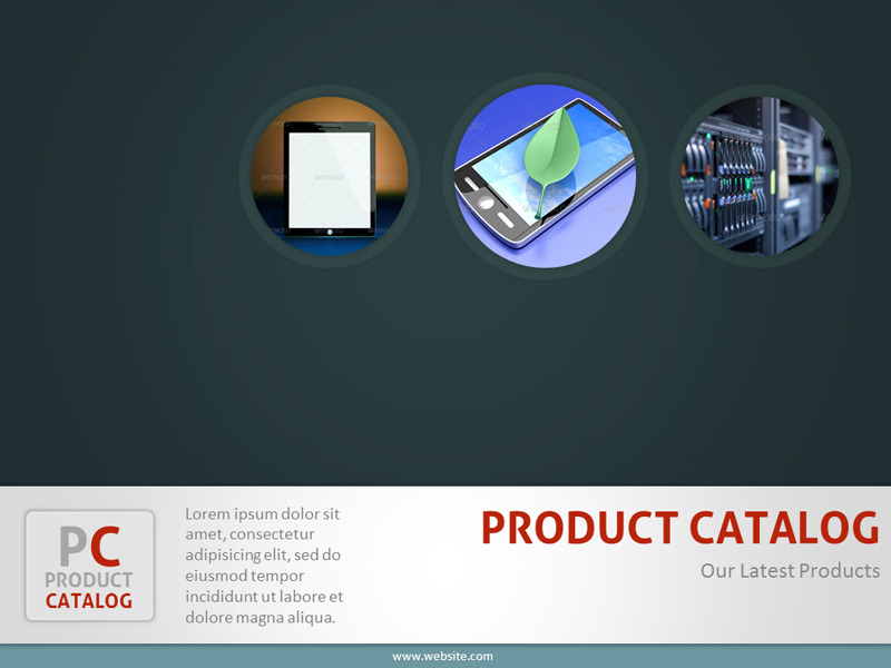 Product Catalog PowerPoint Template, Presentation Templates